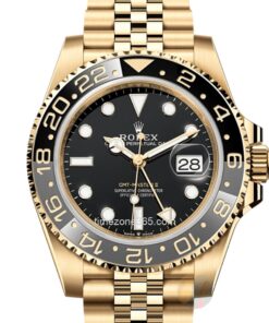 Pre-Owned Rolex GMT-MASTER II 40mm Yellow Gold M126718GRNR-00011