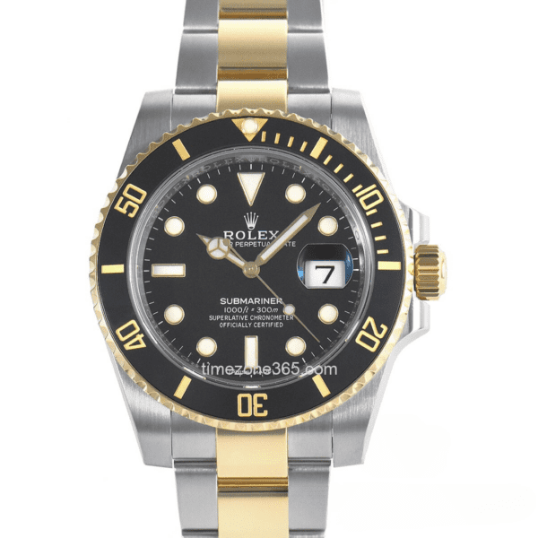 rolex submariner date two-tone men’s watch 116613ln