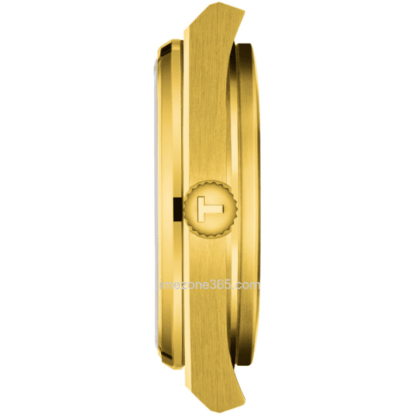 Tissot PRX Quartz 35mm features sleek gold bracelet