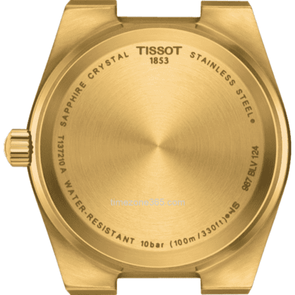 Stylish Tissot PRX Quartz 35mm in gold-tone finish.