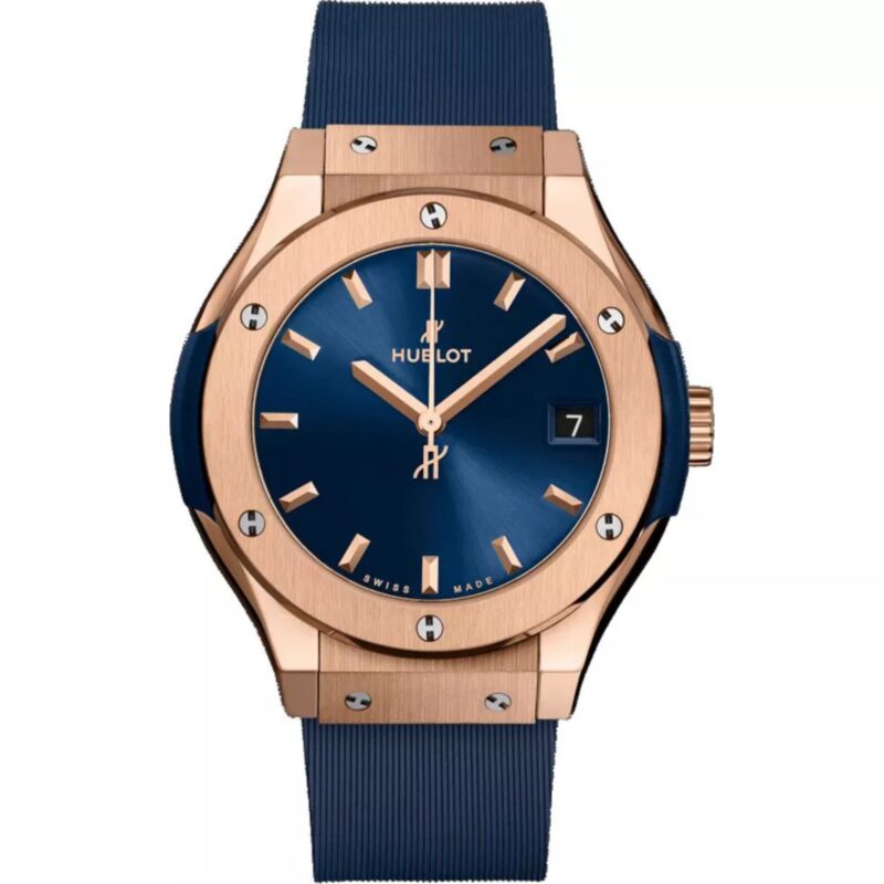 Hublot Classic Fusion King Gold Blue 33Mm 581.Ox.7180.Rx