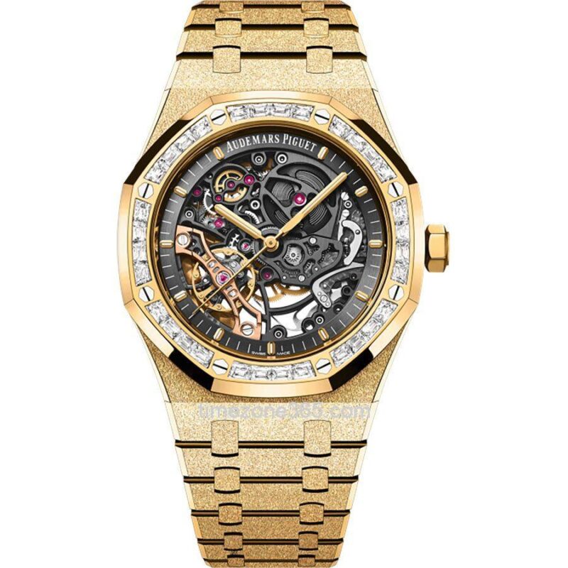 Audemars Piguet Royal Oak Frosted Gold Double Balance Wheel Openworked Japan Special Edition 41Mm 15412Ba.Zg.1224Ba.01