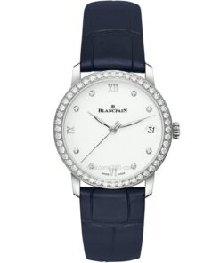 Blancpain Villeret Ultraplate 33mm watch in stainless steel elegance.