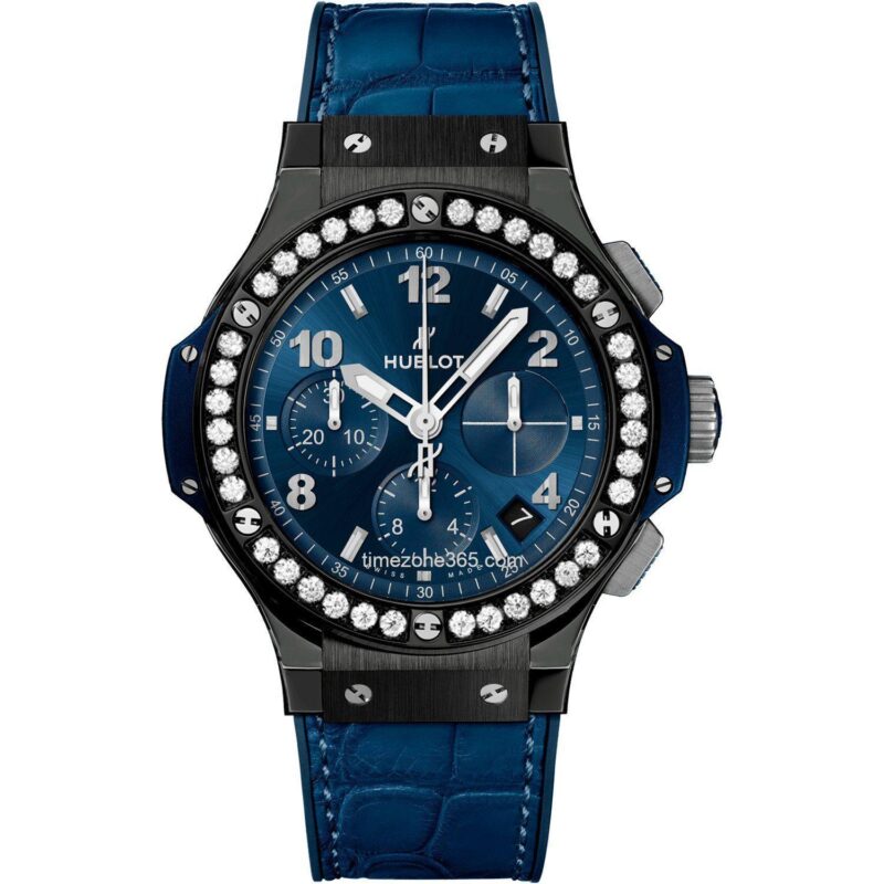 Hublot Big Bang Ceramic Blue Diamonds 41Mm 341.Cm.7170.Lr.1204