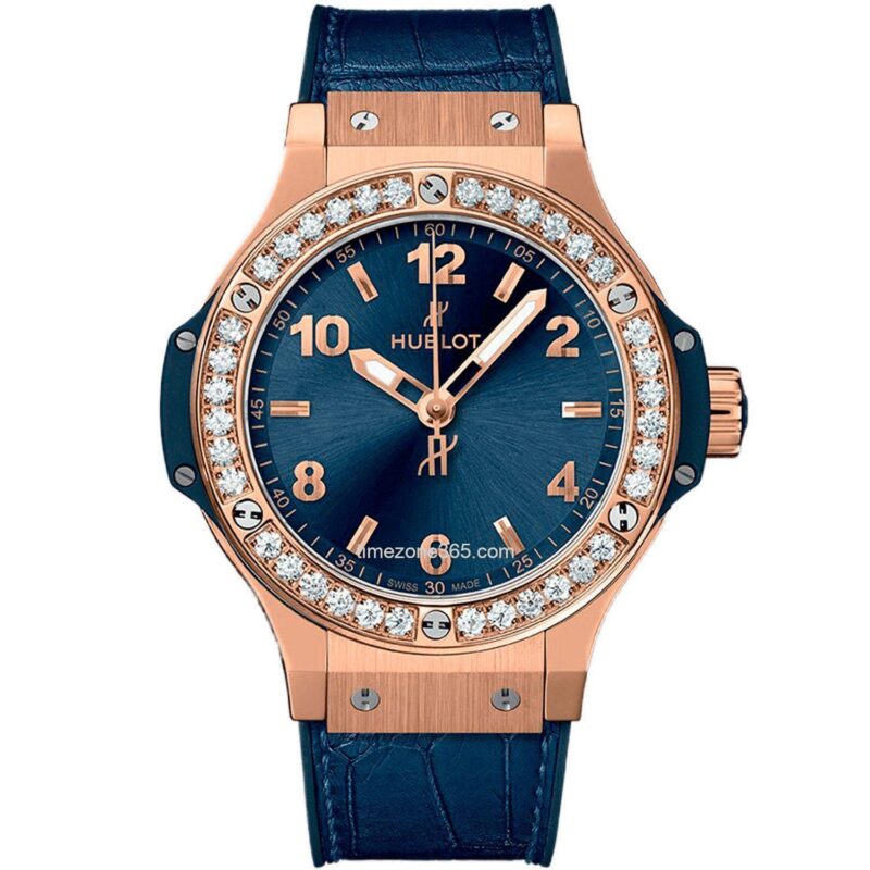 Hublot Big Bang Original Gold Blue Diamonds 38Mm 361.Px.7180.Lr.1204