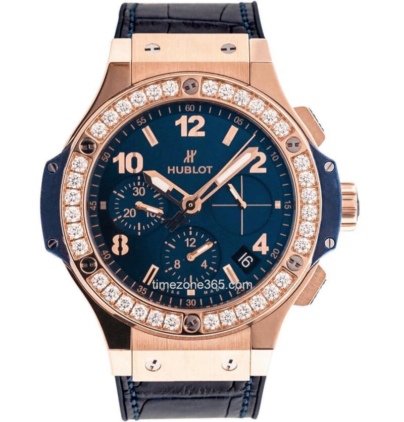 Hublot Big Bang Original Gold Blue Diamonds 41Mm 341.Px.7180.Lr.1204