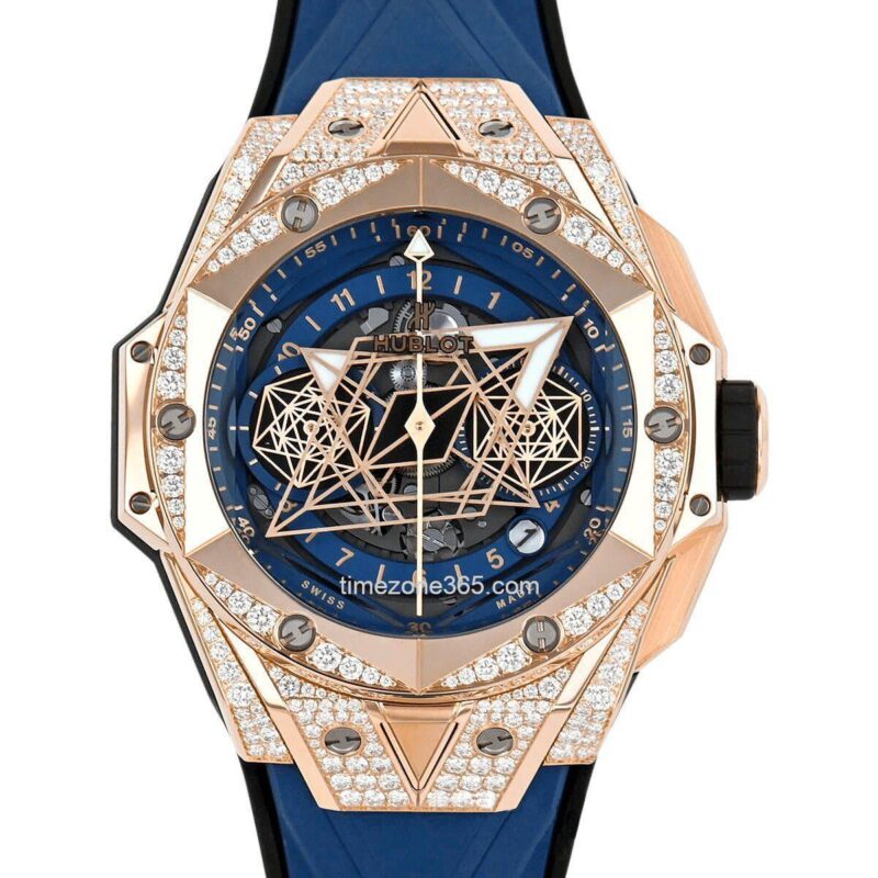 Hublot Big Bang Unico Sang Bleu Ii King Gold Blue Pavé 45Mm 418.Ox.5108.Rx.1604.Mxm20