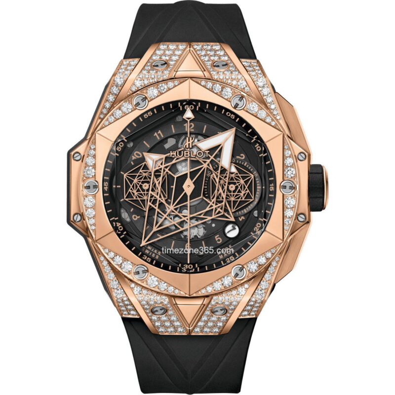 Hublot Big Bang Unico Sang Bleu Ii King Gold Pavé 45Mm 418.Ox.1108.Rx.1604.Mxm20