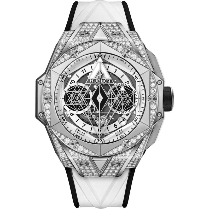 Hublot Big Bang Unico Sang Bleu Ii White Pave 45Mm 418.Nx.2001.Rx.1604.Mxm20