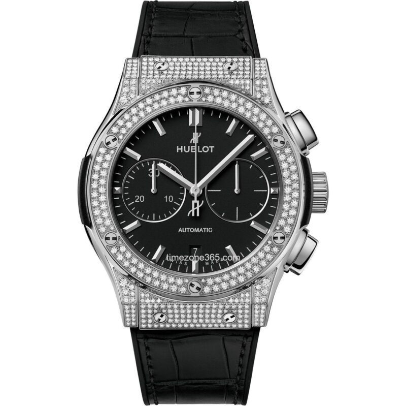 Hublot Classic Fusion Chronograph Titanium Pavé 45Mm 521.Nx.1171.Lr.1704