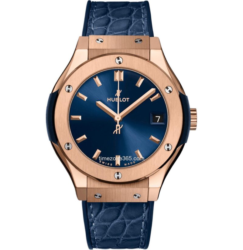 Hublot Classic Fusion King Gold Blue 33Mm 581.Ox.7180.Lr