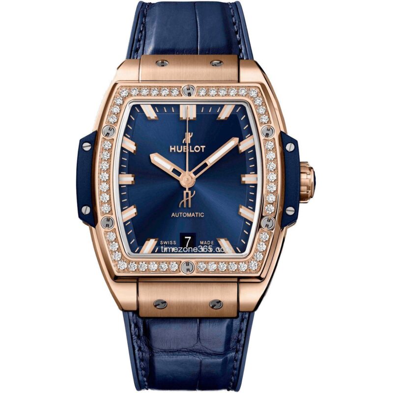 Hublot Spirit Of Big Bang King Gold Blue Diamonds 39Mm 665.Ox.7180.Lr.1204