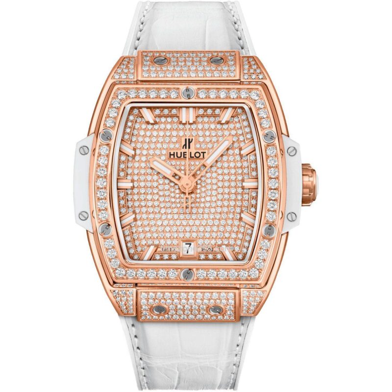 Hublot Spirit Of Big Bang King Gold White Pave 39Mm 665.Oe.9010.Lr.1604