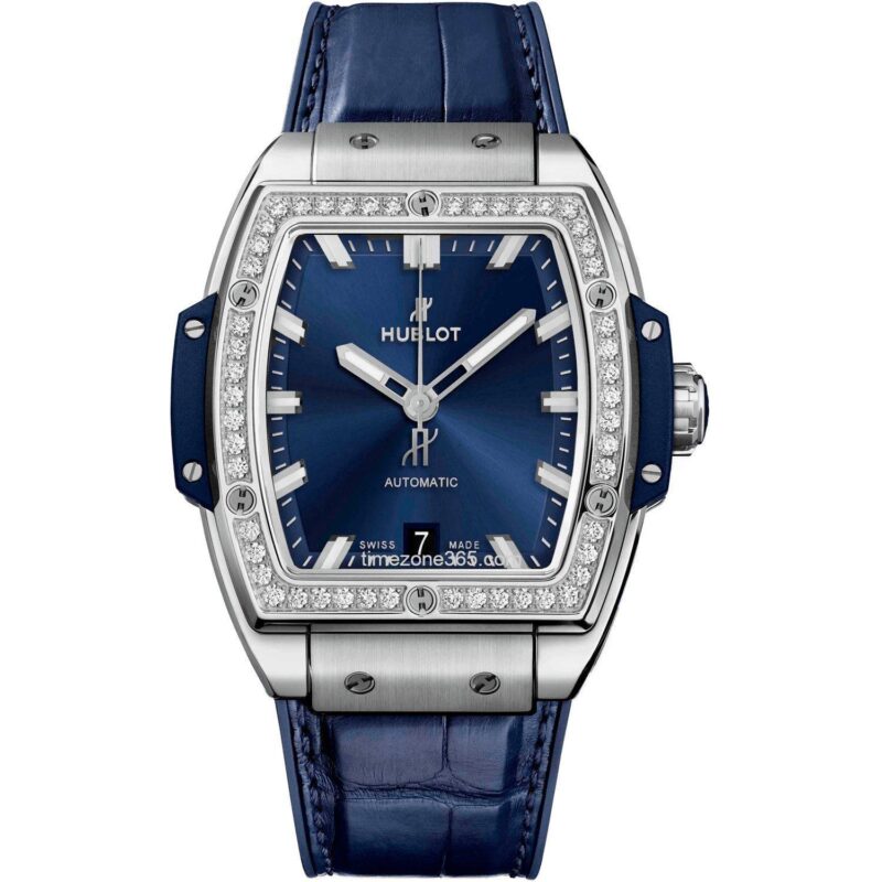 Hublot Spirit Of Big Bang Titanium Blue Diamonds 39Mm 665.Nx.7170.Lr.1204