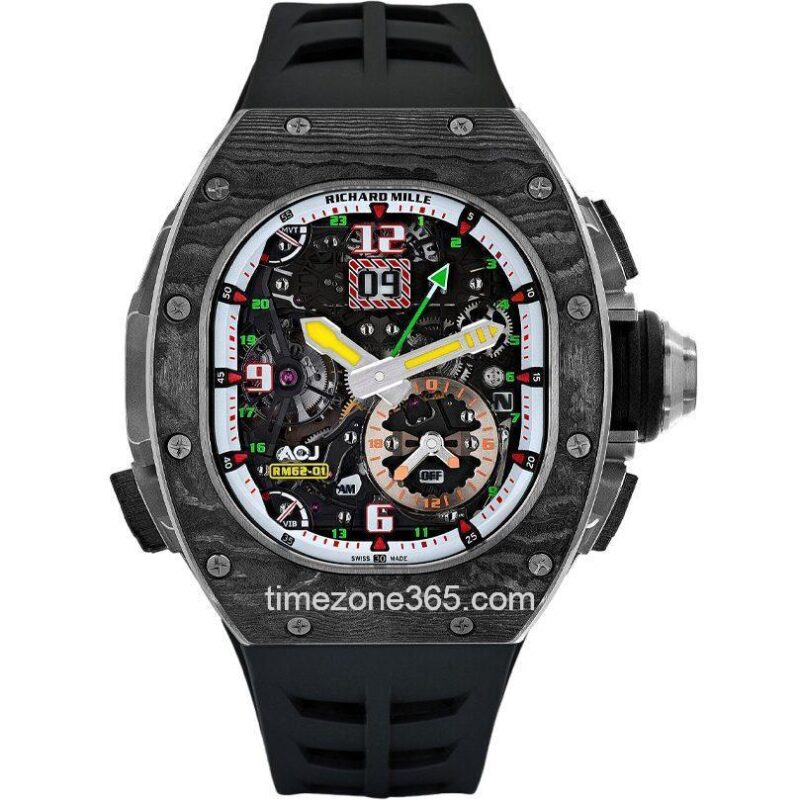 Richard Mille Rm62 01 Manual Winding Tourbillon Vibrating Alarm Airbus Corporate Jets Limited Edition  – Rm62 01 Ca Ti