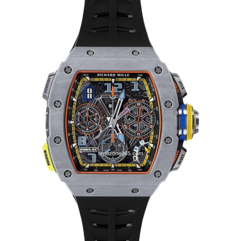 Richard Mille Rm65 01 Grey Quartz Tpt Automatic Split Seconds Chronograph  – Rm65 01 Fq