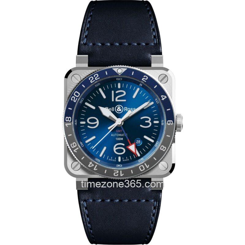 Bell & Ross BR 03-93 GMT Blue 42mm BR0393-BLU-ST/SCA