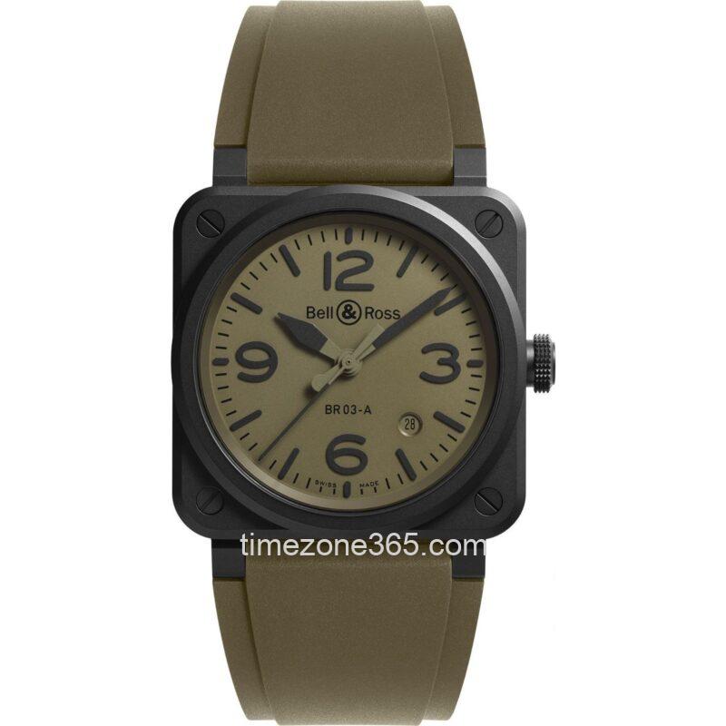 Bell & Ross BR 03 Military Ceramic 41mm BR03A-MIL-CE/SRB