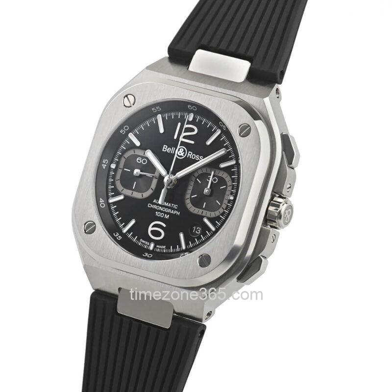 Bell & Ross BR 05 Chrono Black Steel 42mm BR05C-BLC-ST/SRB - Image 2