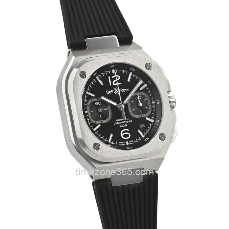 Bell & Ross BR 05 Chrono Black Steel 42mm BR05C-BLC-ST/SRB - Image 3