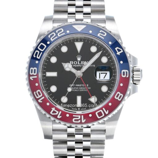 Pre-owned Rolex GMT-Master II Pepsi M126710BLRO-0001