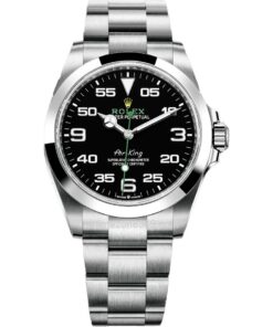 Elegant Rolex Air-King 40mm 126900-0001 watch with black dial