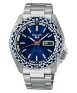 Seiko 5 Sports Petrol Blue 'Checker Flag' Special Edition SRPK65K1