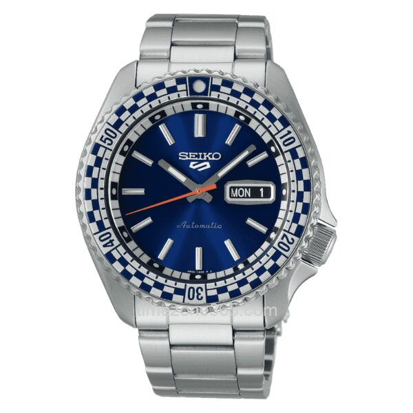 Seiko 5 Sports Petrol Blue 'Checker Flag' Special Edition SRPK65K1