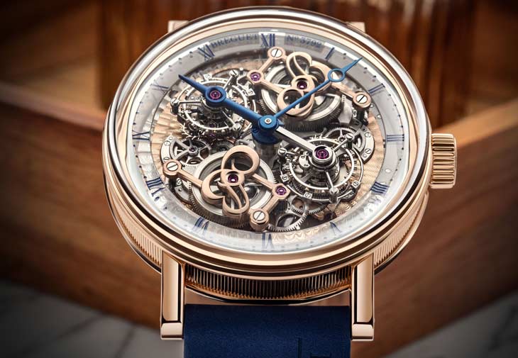 寶璣Classique Double Tourbillon Quai de L'horloge 5345鏤空雙陀飛輪腕錶